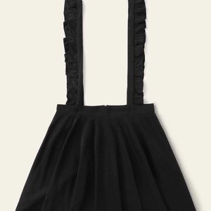 SHEIN Ruffle Hem Frill Trim Straps Skirt